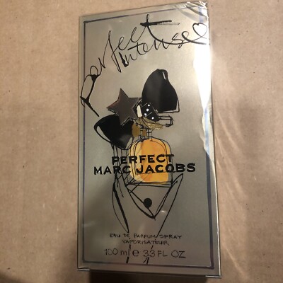 Marc Jacobs Perfect Intense Eau De Parfum 3.3 oz 100ml-Brand New Imperfect Box