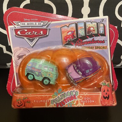 Disney Pixar Cars Mini Adventures Halloween Holiday Special Fillmore Doc Hudson