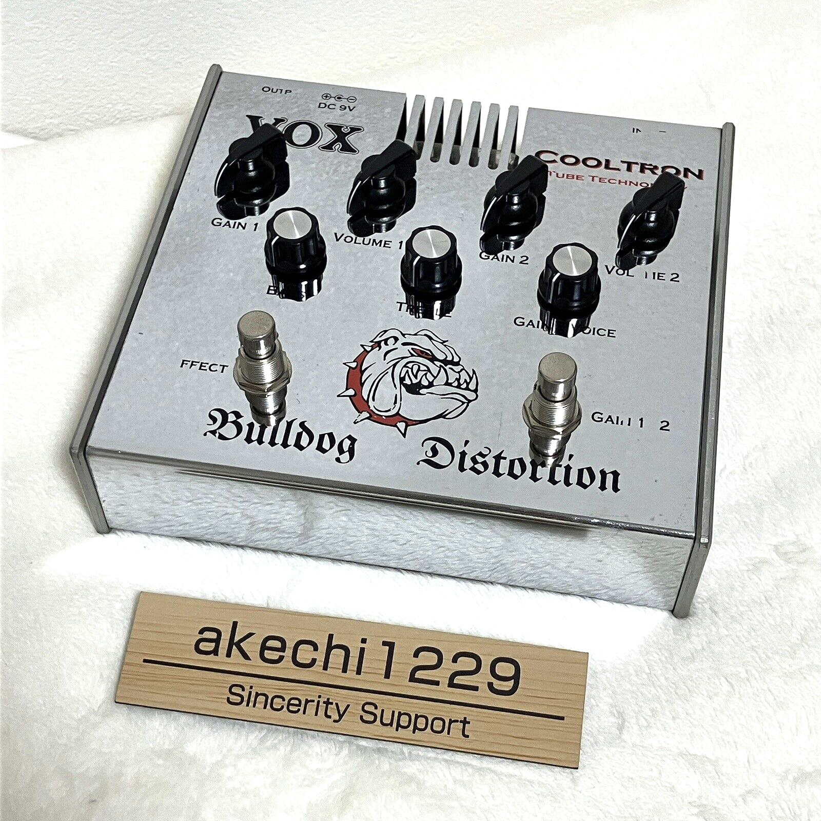 ギター VOX Bulldog Distortion Cooltron Vox CoolTron Bulldog Dual Distortion/Overdrive Guitar Effect