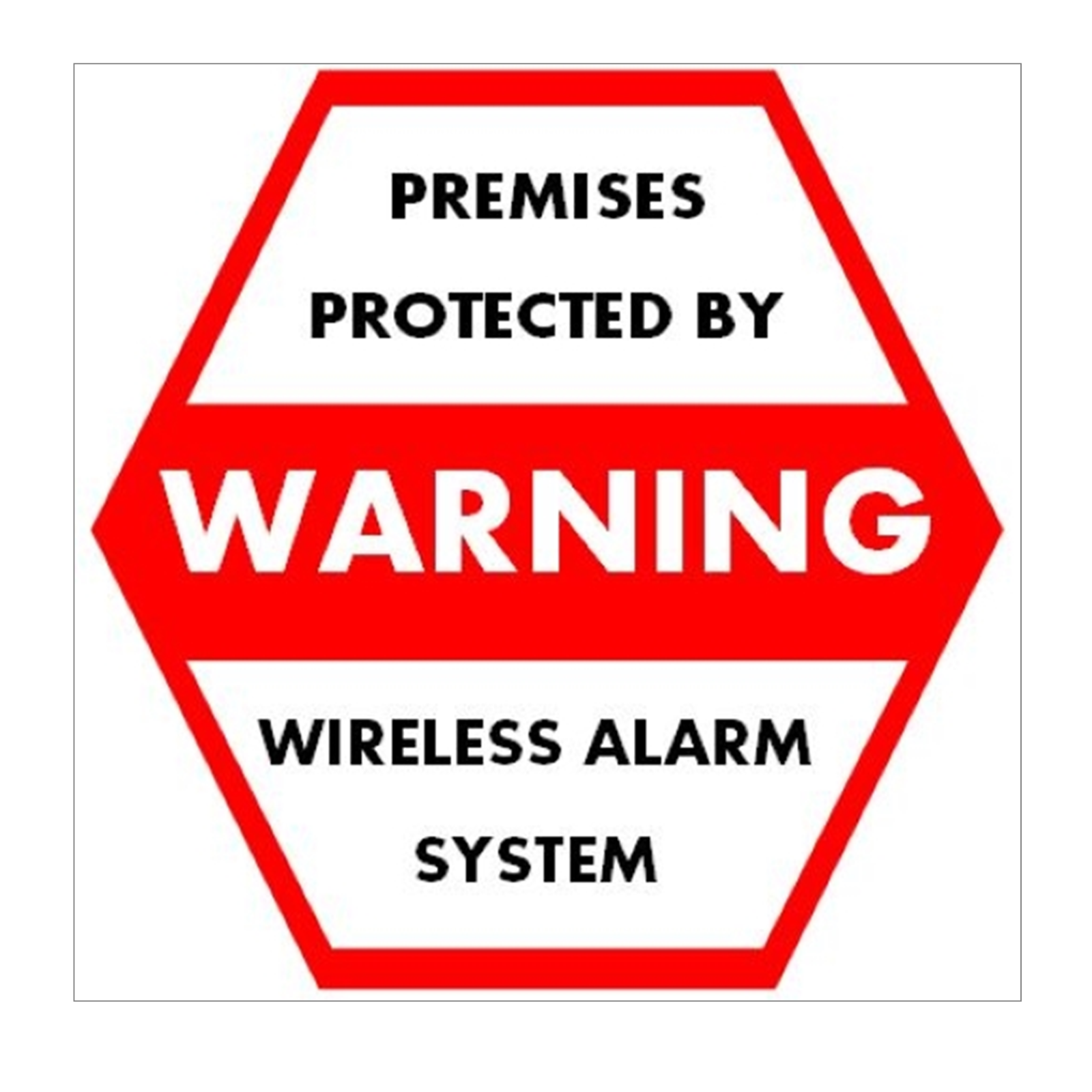 Warning Stickers / 6 Pack + Free Shipping