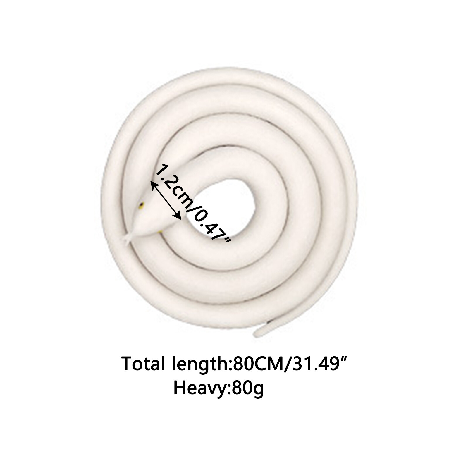 32"/48"/56" Fake Realistic Snake Lifelike Scary Rubber Toy Prank Party Joke Prop