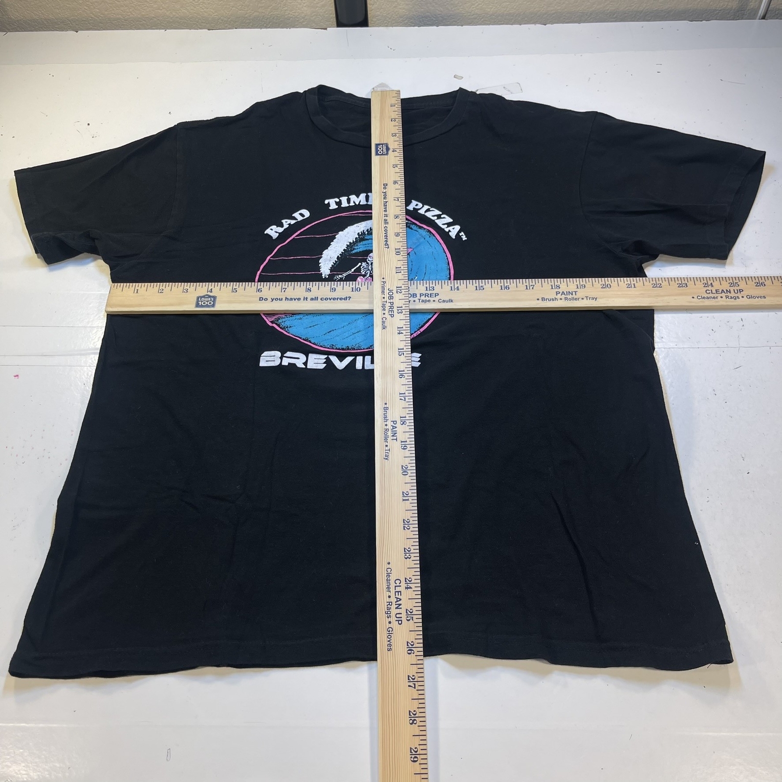 RAD TIMES PIZZA BREVILLE LOS ANGLES POPUP PIZZA SHOP T SHIRT