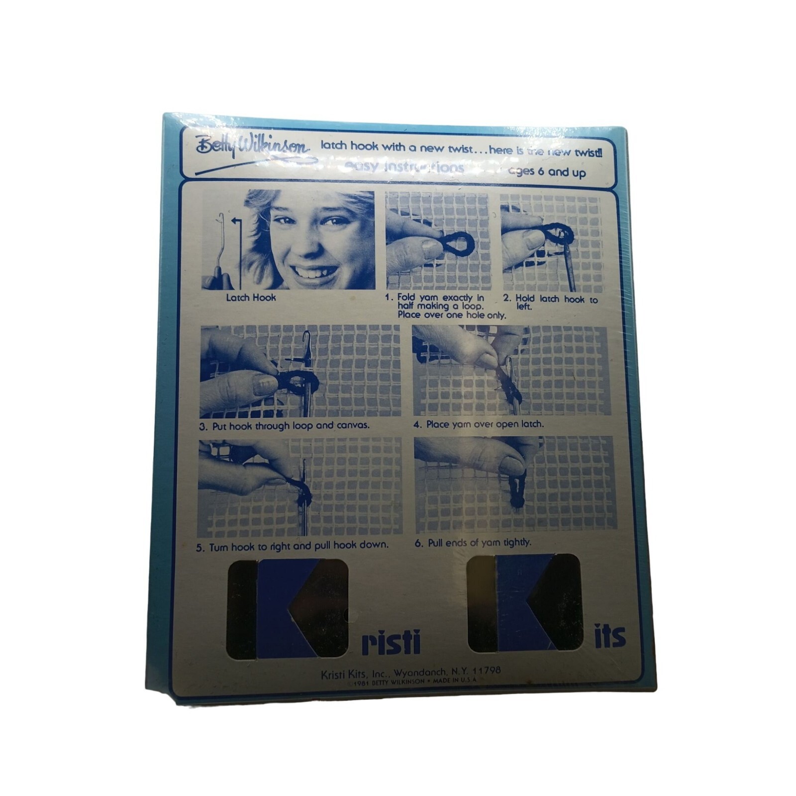 2 For $5 Owl Latch Hook Kit Vintage Betty Wilkinson Limited Time Special