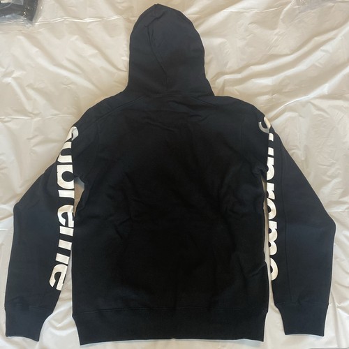 Pre-owned Supreme Brand Ss18  Sideline Hooded Sweatshirt Hoodie - Black - Size M