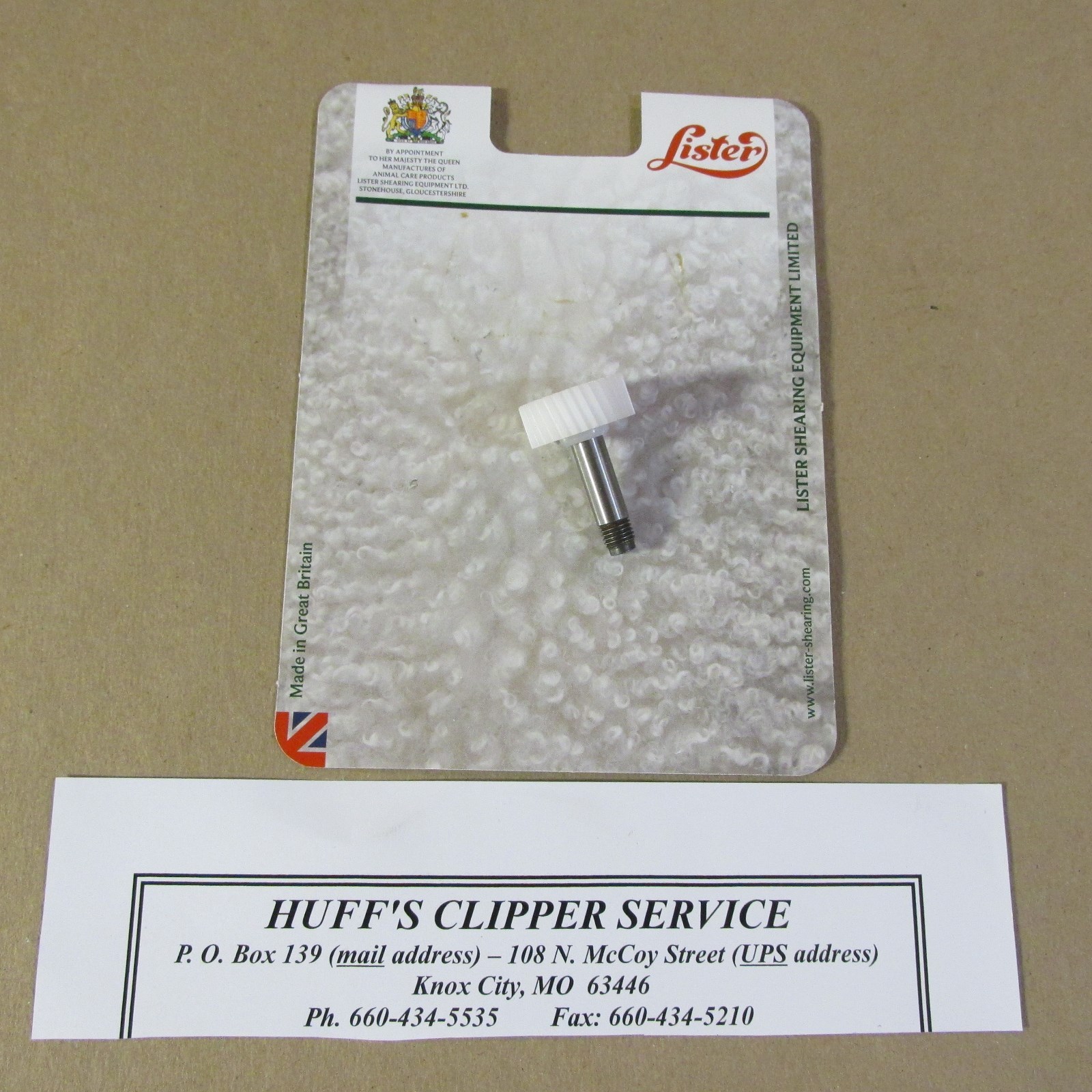 Lister Clipper  Part <<get 2>>  Gear & Shaft Fits>> Star, Stablemate Laser More