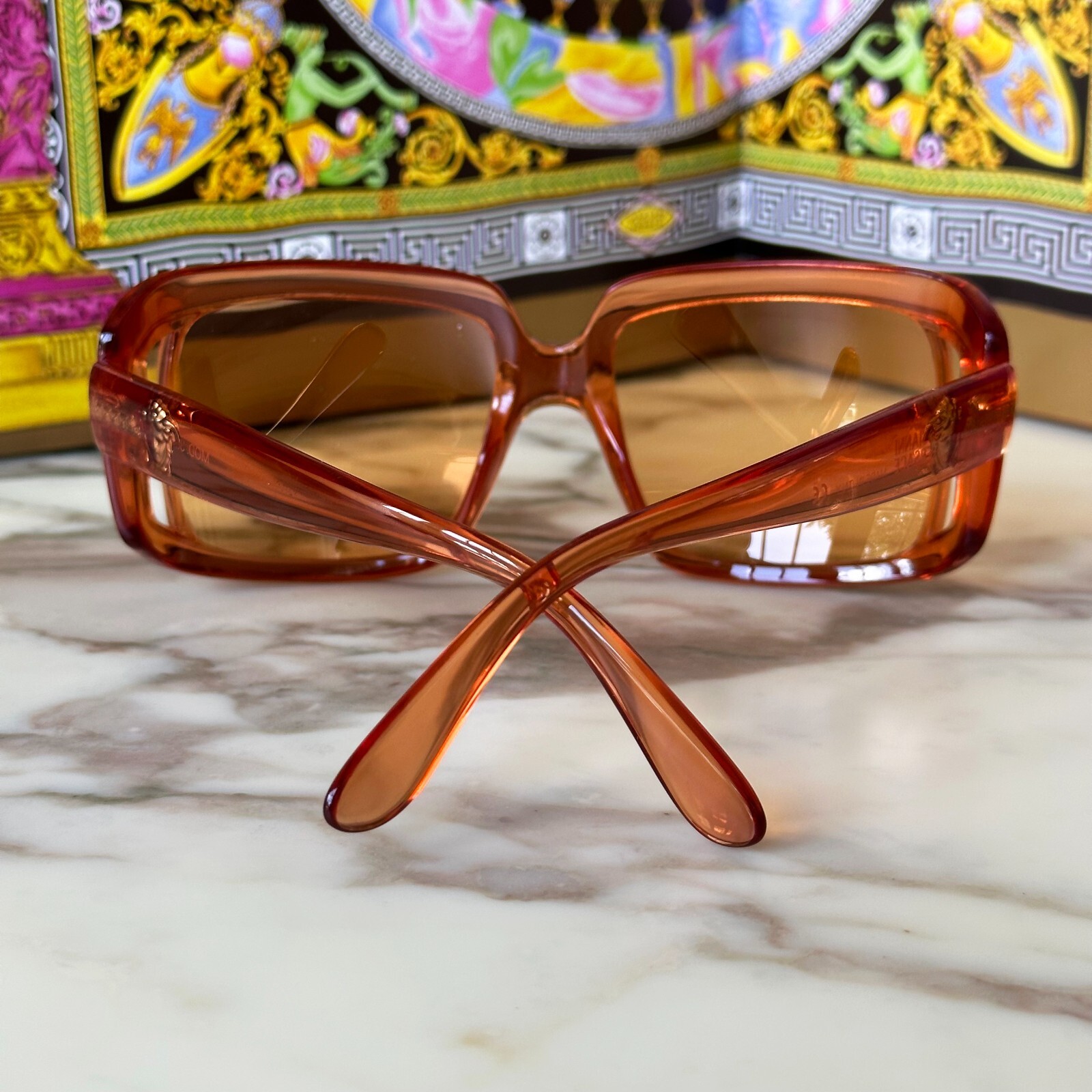 GIANNI VERSACE sunglasses 384 col 544 orange from F/W 2000/2001