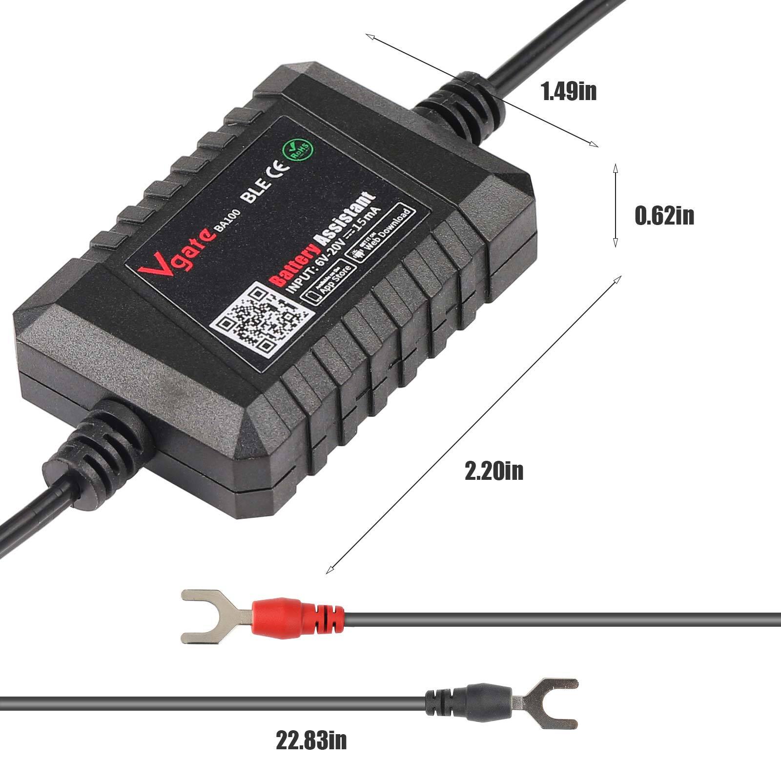 6~20V Car Battery Monitor​​ Tester 4.0 Voltage Meter Tester Analyzer Bluetooth