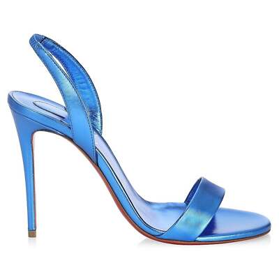Christian Louboutin O Marylin 100 Blue Alize Slingback