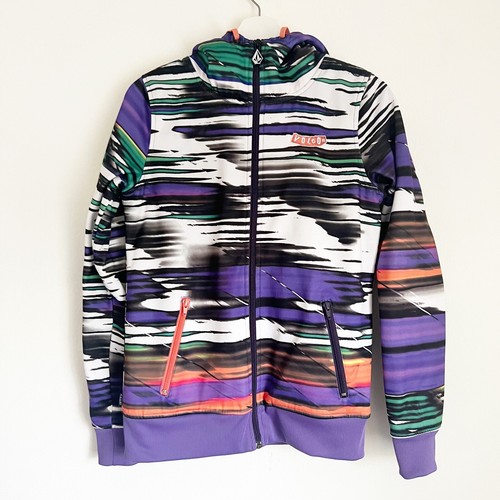 VOLCOM Broseph Von Sickter Stripe バルコム Volcom Slash Stripe Full Zip Fleece Lined Sherpa Men's S