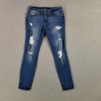 Aeropostale Size 4 Low Rise Jeans Flex Effects Distressed Skinny Modern