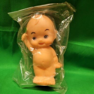 Vintage 5.5'' MINI KEWPIE DOLL -Vinyl/Rubber Doll In Plastic Packaging 