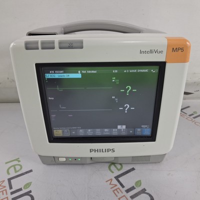Philips Intellivue MP5 - ECG, Fast SpO2, NIBP, Press, Temp Patient Monitor