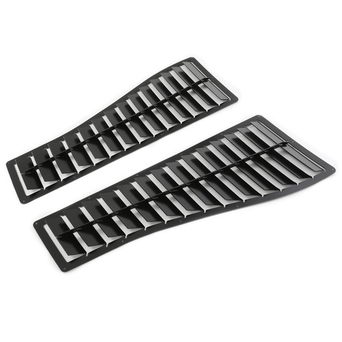 Pair Steel Vented Heat Extractor Hood Louvers For Camaro Z28 IROC-Z IROC 85-90