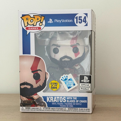 FUNKO POP GAMES PLAYSTATION 154 KRATOS WITH THE BLADES OF CHAOS EXCLUSIF
