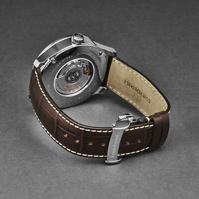 Pre-owned Louis Erard Louiserard 1931, M, Strp Brn, Sil Bd Dt-d,s/s-b,m A