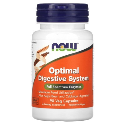 Now Foods Optimal Digestive System 90 растительных капсул с гарантией качества GMP, веганский,