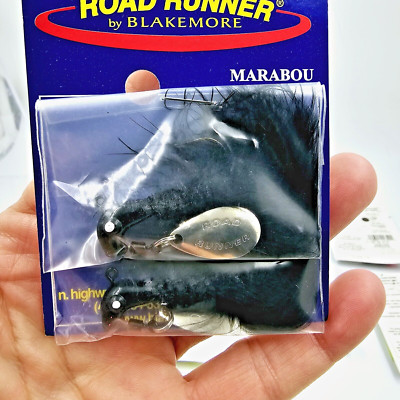 3 Pack Lot 6 Total Blakemore Road Runner Marabou 1/4 Oz Jighead Jigs Pick Color