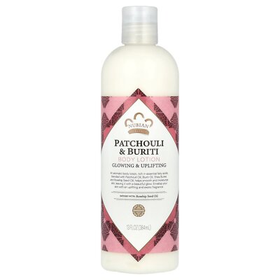 Nubian Heritage Body Lotion Patchouli  Buriti 13 fl oz 384 ml Cruelty-Free, Not