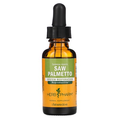 Herb Pharm Saw Palmetto 1 жидкая унция 29 6 мл Без глютена