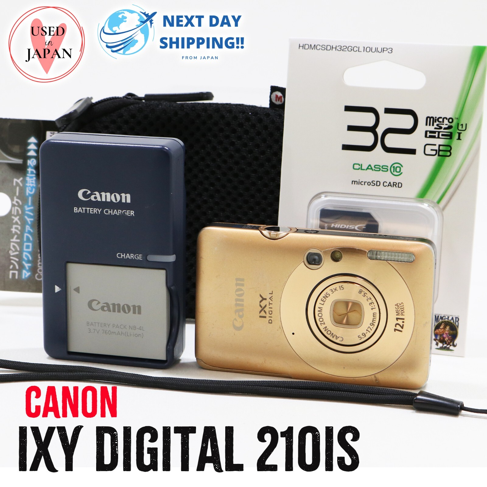 s*4様 Canon IXY DIGITAL 210 IS Canon IXY DIGITAL 210 IS Compact Digital Camera w/32GB