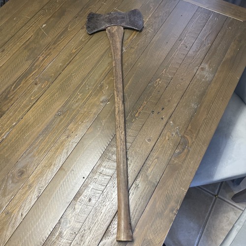 Vintage Knot Klipper Warranted Felling Double Bit Axe Mann