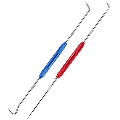 Double Pointed Scriber 2 Pcs Metal Scribe Tool Hook 9.25 Inch Long 90 Degree ...