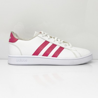 Adidas Girls Grand Court EG5136 Белая повседневная обувь Кроссовки Размер 4, Белый, Grand Court