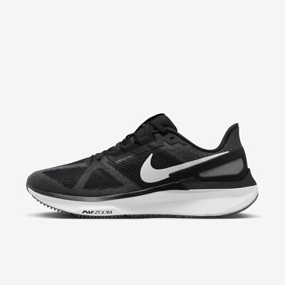 Nike Air Zoom Structure 25 [DJ7883-002] Men Running Shoes Black/White-Iron Grey