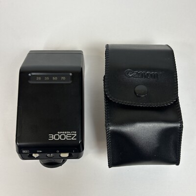 Canon Speedlite 300EZ Shoe Mount Flash With Case EUC