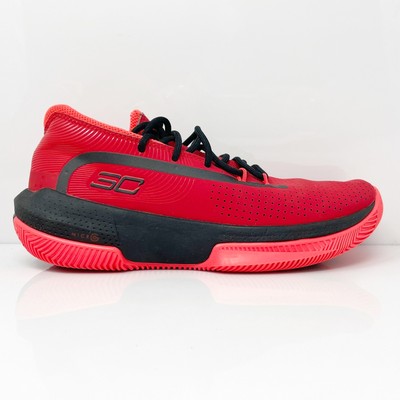 

Under Armour Girls Curry 3Zer0 3 3022117-601 Красные баскетбольные кроссовки Sz 6Y, Красный, Curry 3Zer0 3