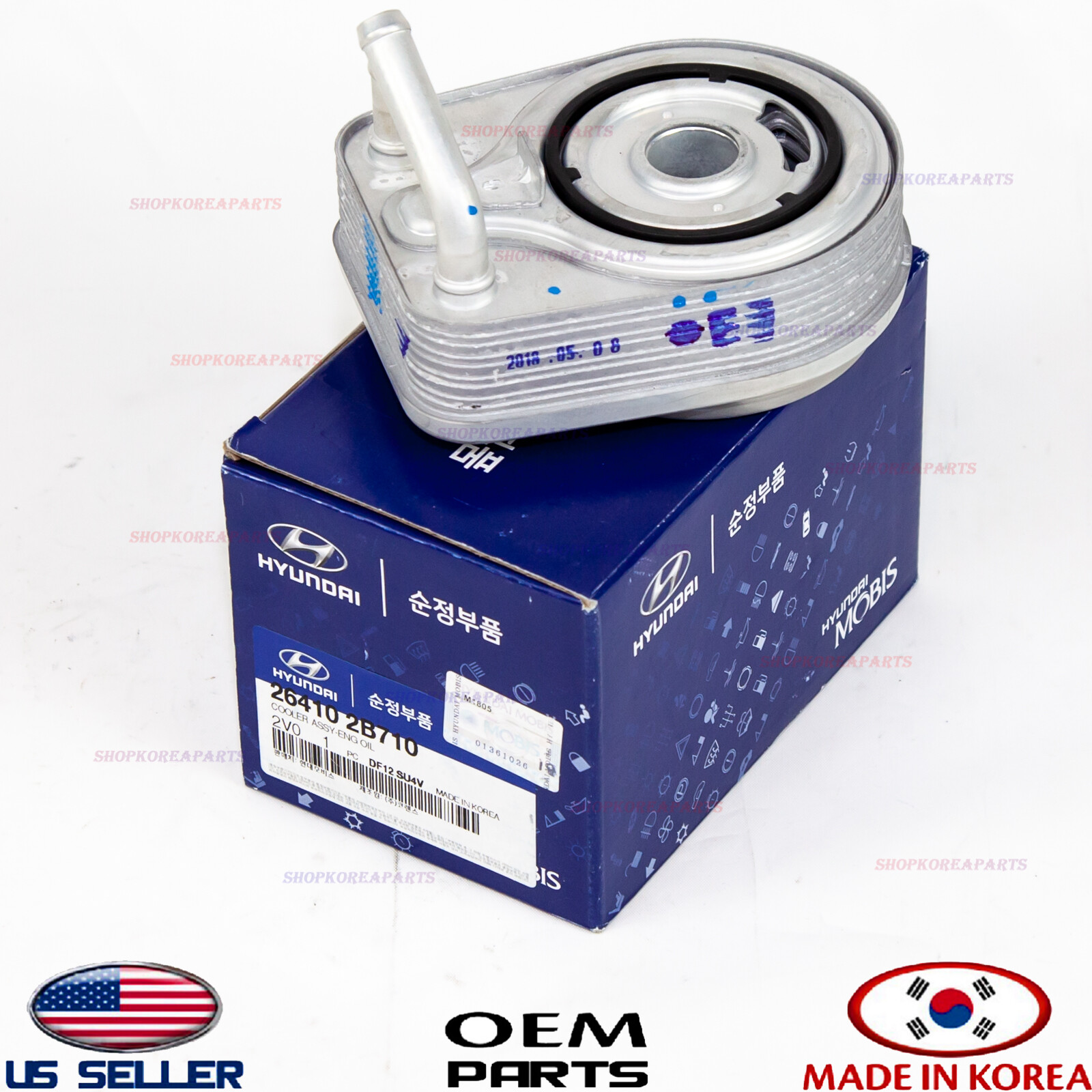 Genuine ENGINE OIL COOLER *OEM* HYUNDAI & KIA 1.6L Turbo