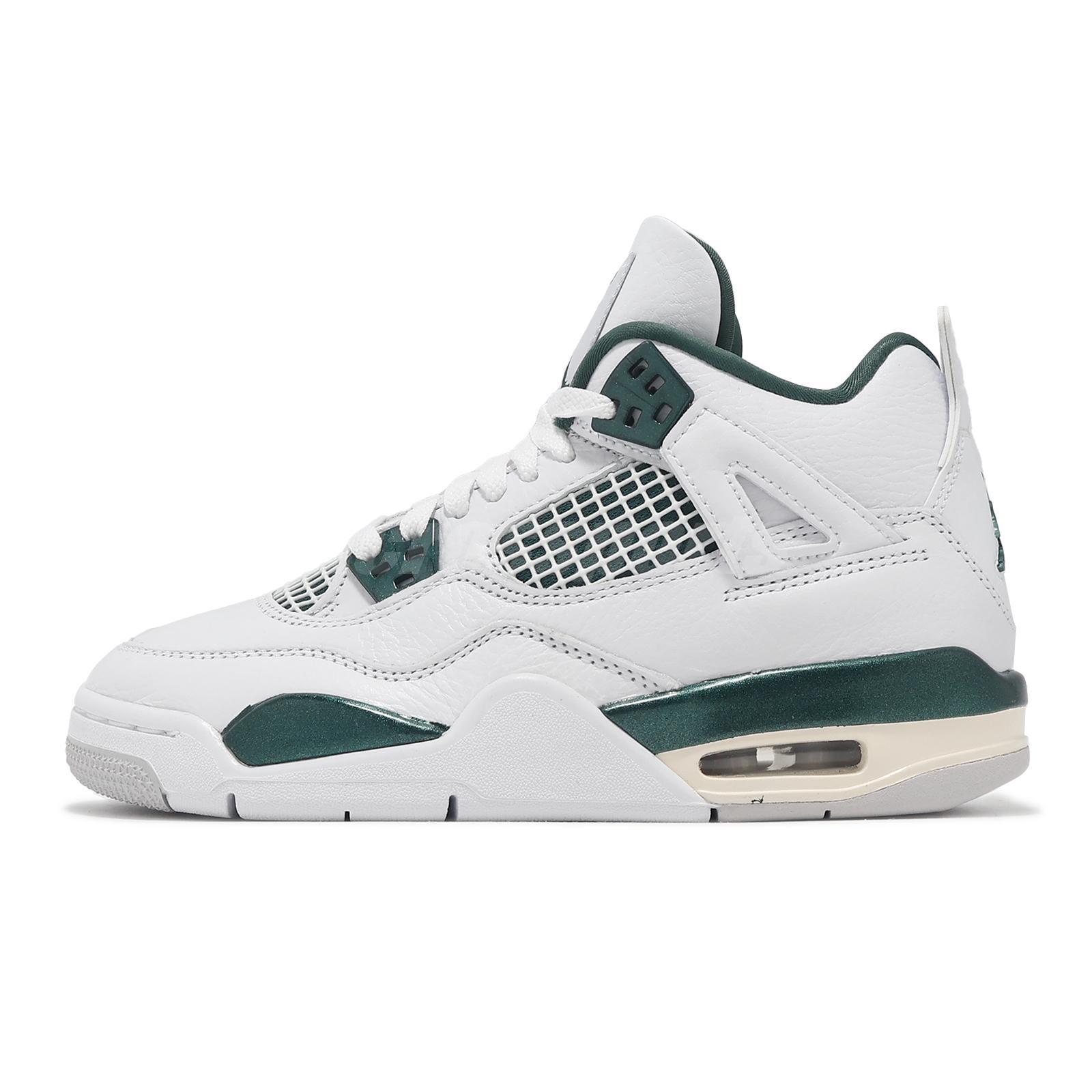 Nike Air Jordan 4 Retro Oxidized Green White Junior Kid AJ4