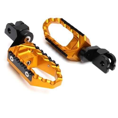 VITURE PRO 【ジャンク】 Gold 1 inch Adjustable Front Foot Pegs TOUR For Kawasaki