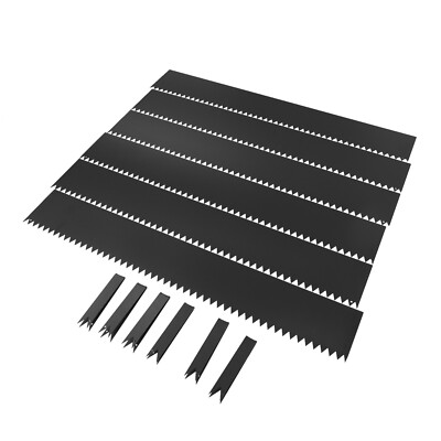  6Pcs 20 ft Landscape Edging Outdoor Garden Black Border Heavy Duty Steel Lawn