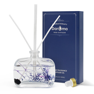 Reed Diffuser Set with Sticks, Daroma Dry Flower Aromatherapy for Home & Office.