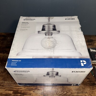 Progress Lighting Embellish Collection Bell Pendant W/ Clear Glass #1341865