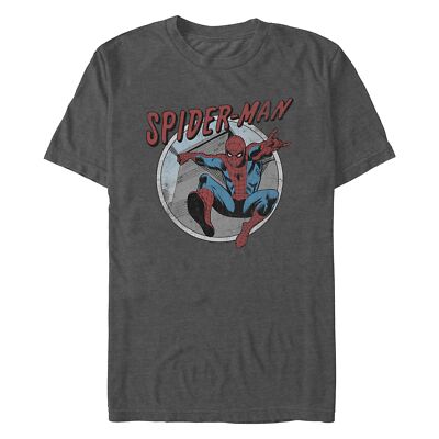 Men's Marvel: Spider-Man Distressed Spider-Man Circle T-Shirt