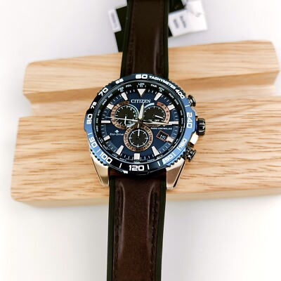 Citizen Promaster CB5039-11L 45 mm Stainless Steel Case with Brown Leather Men's