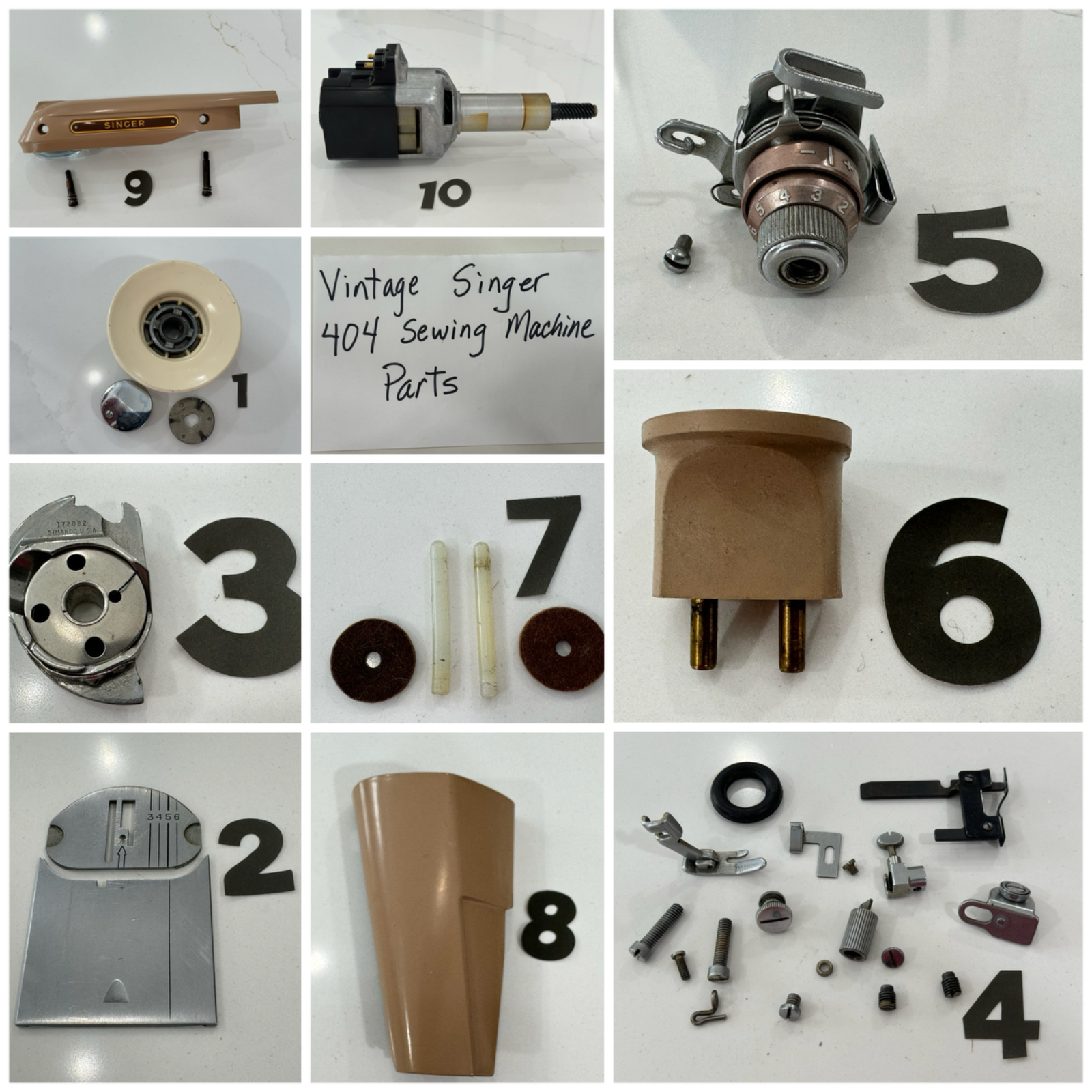 VINTAGE SINGER 404 SEWING MACHINE PARTS