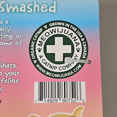 SMARTER PAW Meowijuana Organic Catnip Toy Get Smashed Llama Party Pinata Cat Toy