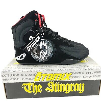 Otomix Stingray Black Bodybuilding Weightlifting MMA Grappling Shoes Size 10 