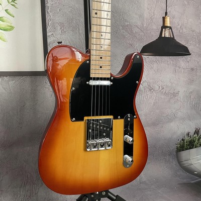 Sunburst TL 6 Strings MENG Electric Guitar Solid Basswood Body Maple Fretboard