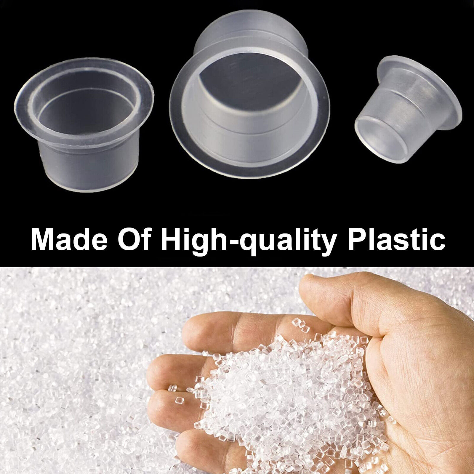 100/500 Pcs Ink Caps Plastic Cups Tattoo Supplie