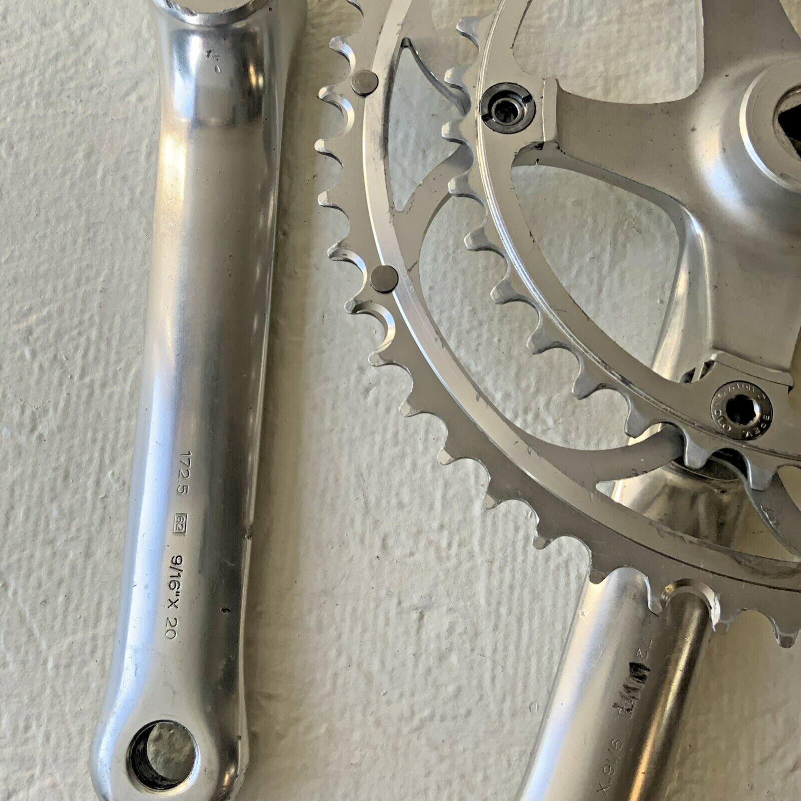 CAMPAGNOLO C-RECORD CRANKSET DOUBLE 53-39 TOOTH 170 MM ARM LENGTH 9 OR 8 SPEED