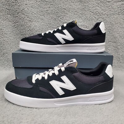 New Balance Men's CT300 V3 Shoes Size 10 Black White Court Casual Sneaker