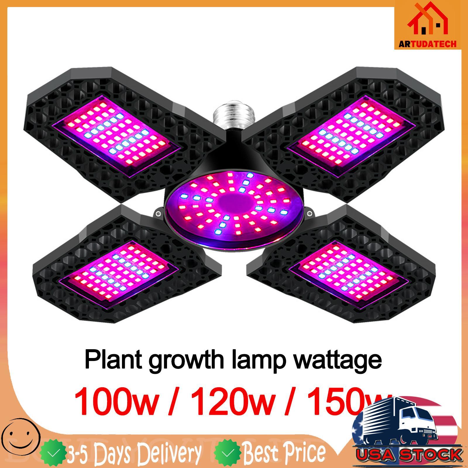 With Foldable Full Spectrum Grow Lights For Indoor Plant
