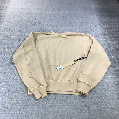 Ksubi Sweater Womens Small Sweatshirt 3x4 Kross Crew Neck Pullover Desert Tan