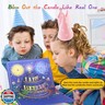 MZD8391 UPGRADED 3D Pop Up Firework Birthday Cards, Musical LED Lights Birthday Cards with Blowable Birthday Cake, Greeting Cards, Birthday Gifts for Mom Women Men Kids Child Dad Father Wife