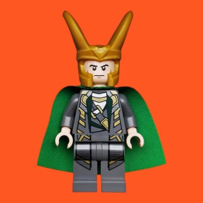 Loki - 4.0cm Height sh0033 - Super Heroes - Complete Used LEGO Minifigure