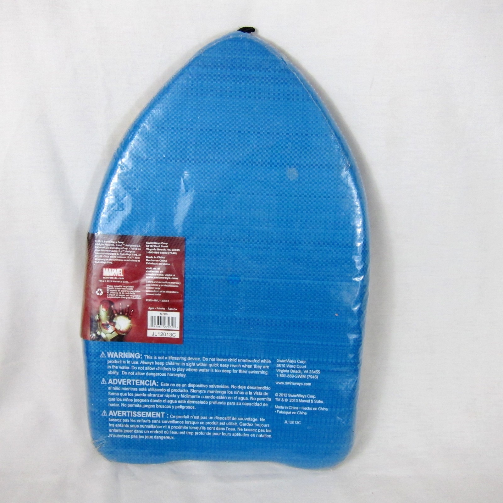 Swimways Kickboard Marvel Iron Man 3 Swimming Water Sport 16